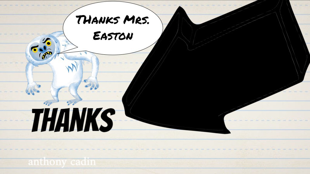 Anthony Cadin Thanks