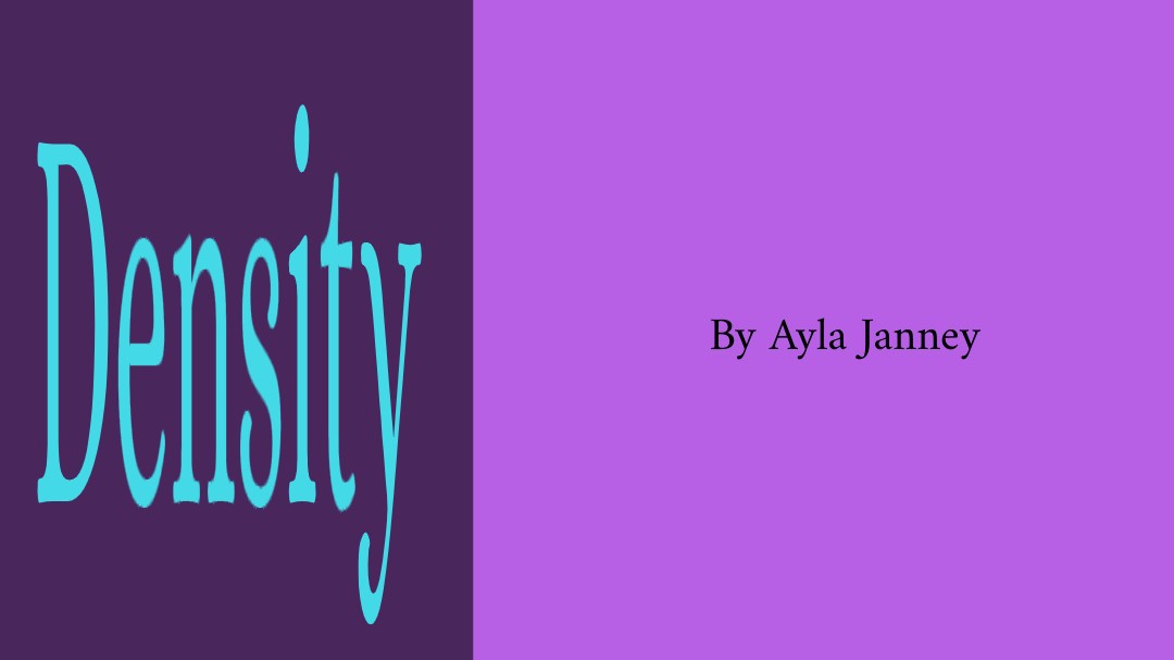 Density