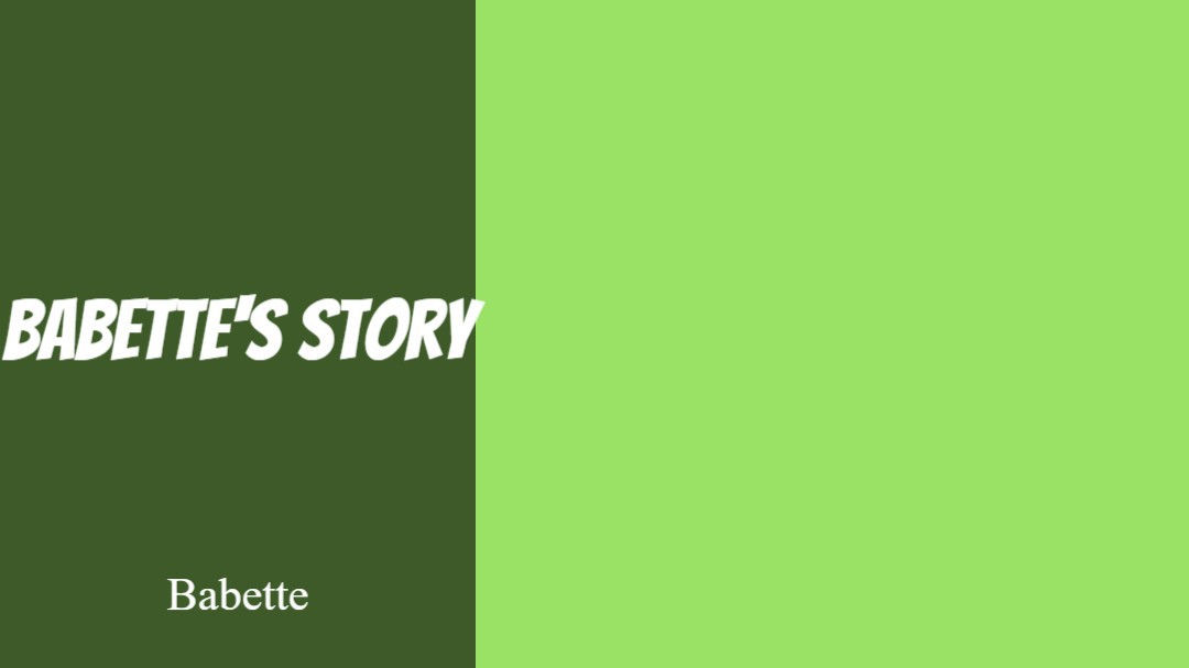 Babette's Fairy Tale: Chester et Dora