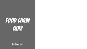 food chain quiz