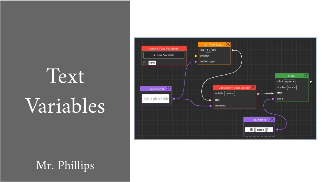 Text Variables Assignment Remix