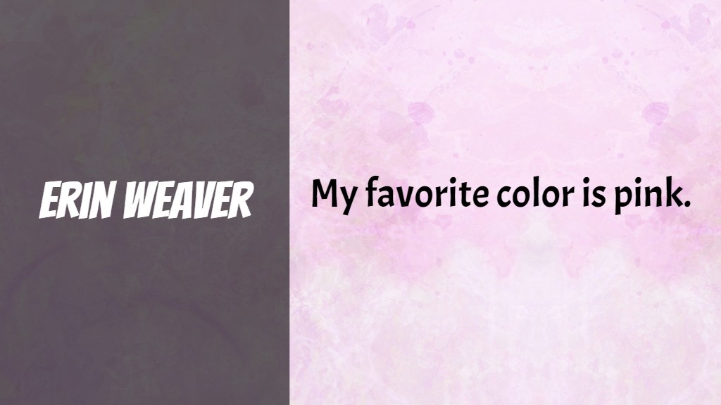 Weaver's Story