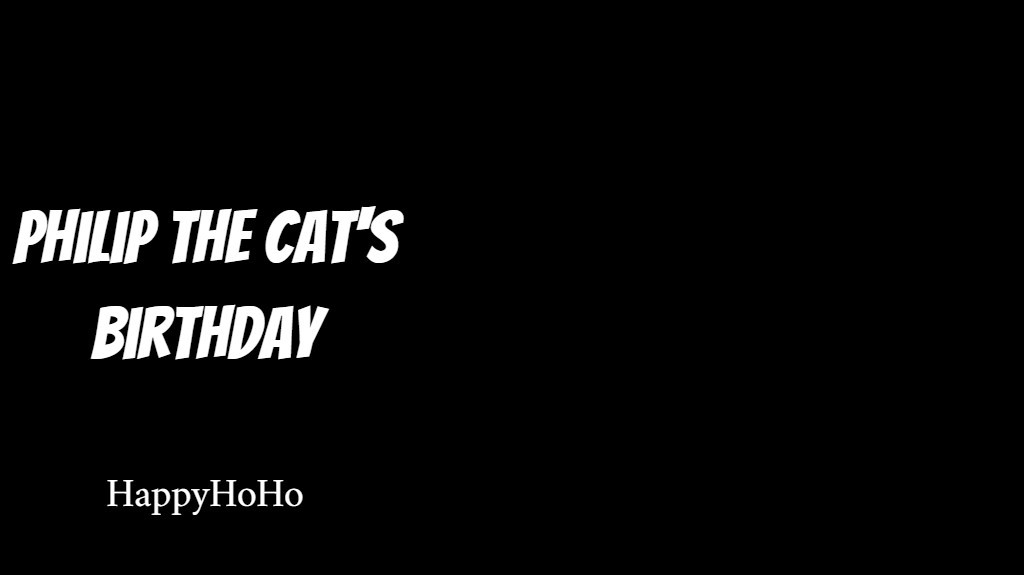 Philip the Cat's Birthday