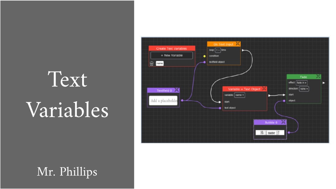 Text Variables Assignment Remix
