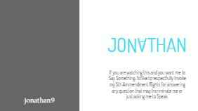 Jonathan9's Story