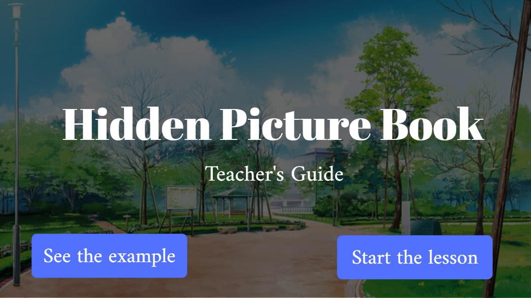 Hidden Picture Book Game - Teacher's Guide