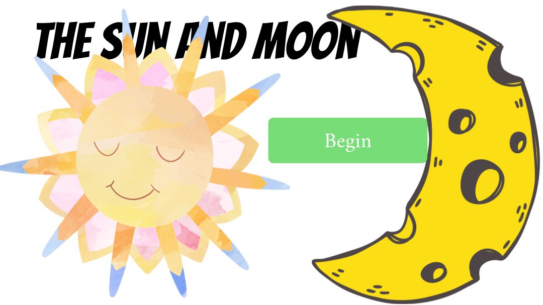 The sun and moon