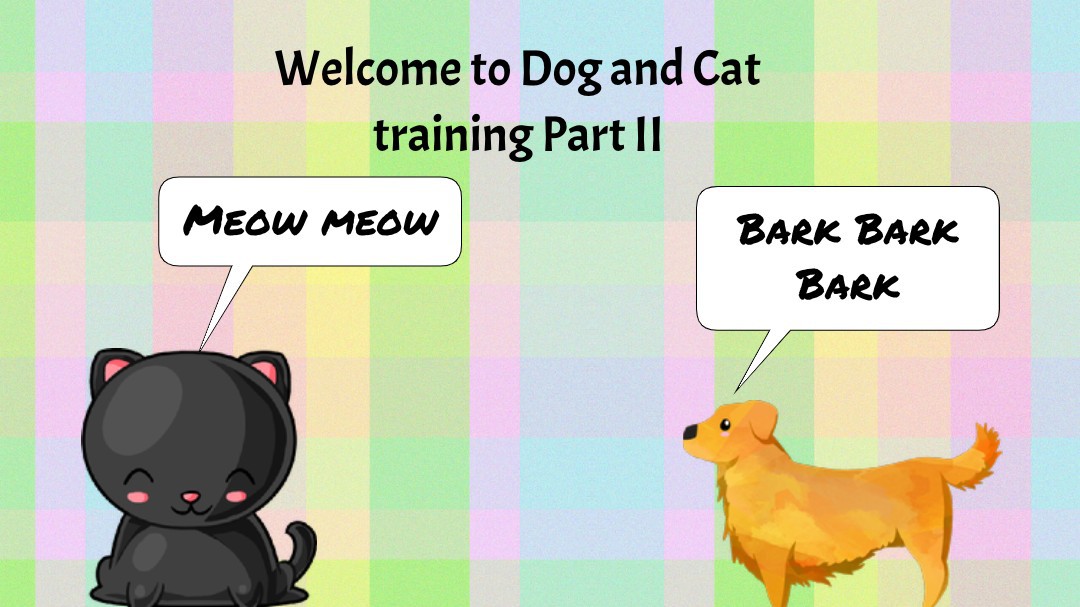 Cat and dog training Part II